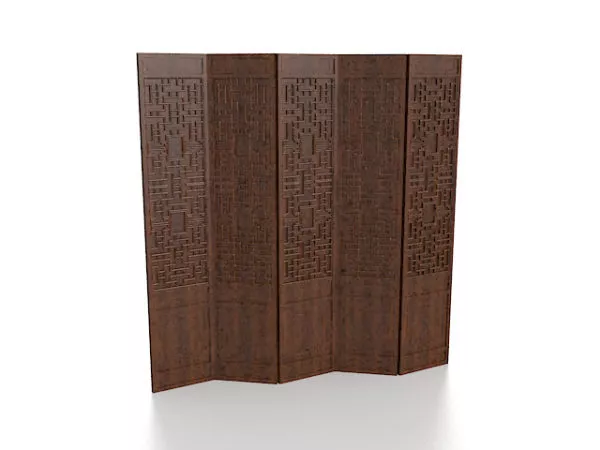 Collapse Screen Partition Divider 3d model