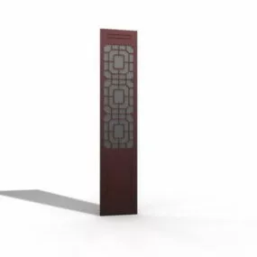 Wood Screen Furniture 3d model