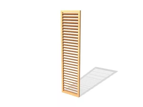 Wood Home Shutter Panel 3d model Wood Home Shutter Panel 3d model