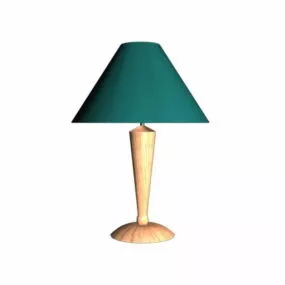 Modern Wood Bedroom Table Lamp 3d model