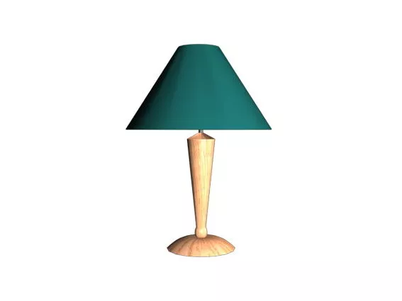 Modern Wood Bedroom Table Lamp 3d model Modern Wood Bedroom Table Lamp 3d model