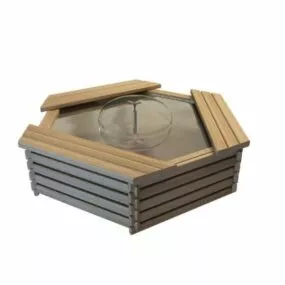 Simple Wood Water Fountain 3d model