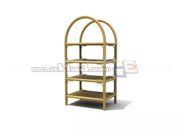 Wooden Bookshelf Furniture 3d model Wooden Bookshelf Furniture 3d model