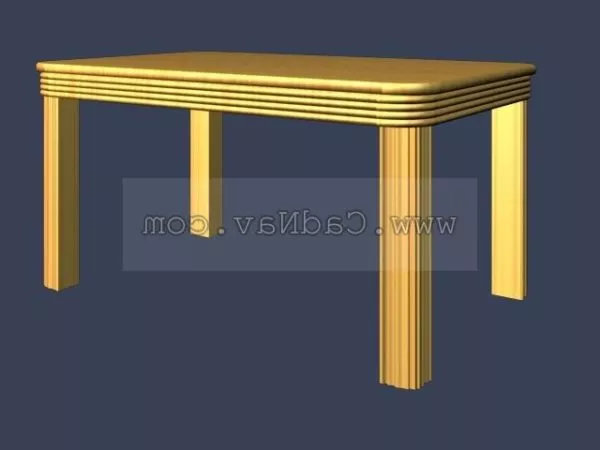 Wooden Furniture Dining Table 3d model Wooden Furniture Dining Table 3d model