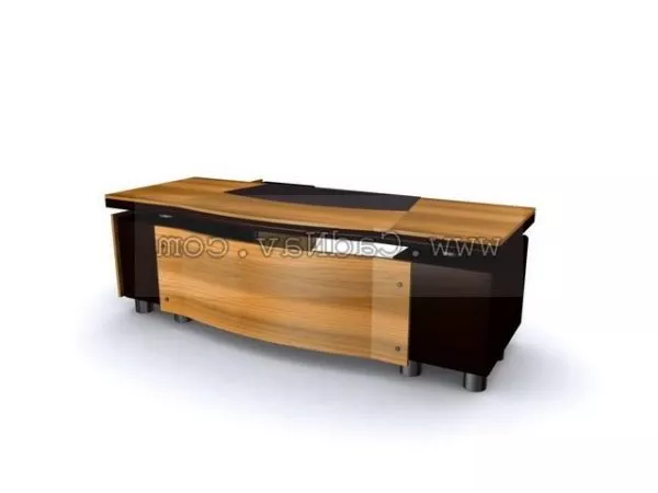 Wooden Style Executive Desk Design 3d model Wooden Style Executive Desk Design 3d model