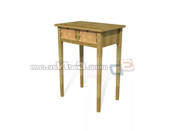 Home Furniture Wooden End Table 3d model Home Furniture Wooden End Table 3d model