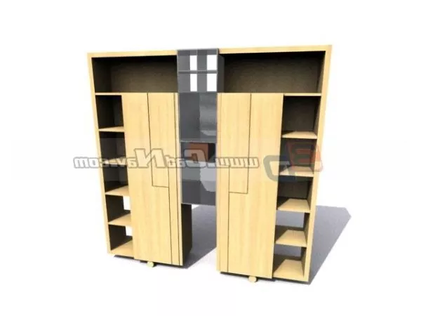 Wooden Furniture Filing Cabinet Sets 3d model Wooden Furniture Filing Cabinet Sets 3d model