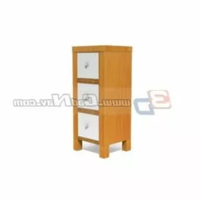 Wooden Stand Kitchen Cabinet 3d model