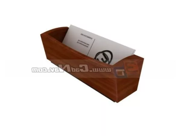 Wooden Tray With Different Sizes 3d model