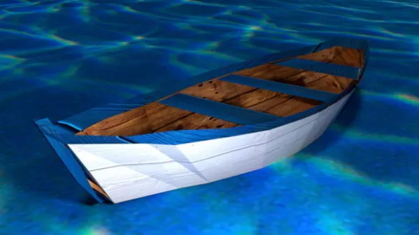 Broken Boat 3d model