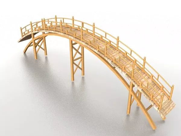 Ancient Rock Bridge Span 3d model