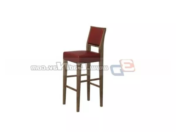 Wooden Urnituref High Chair Bar Stool 3d model Wooden Urnituref High Chair Bar Stool 3d model