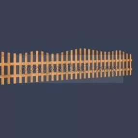 Wooden Barriers Design 3d model