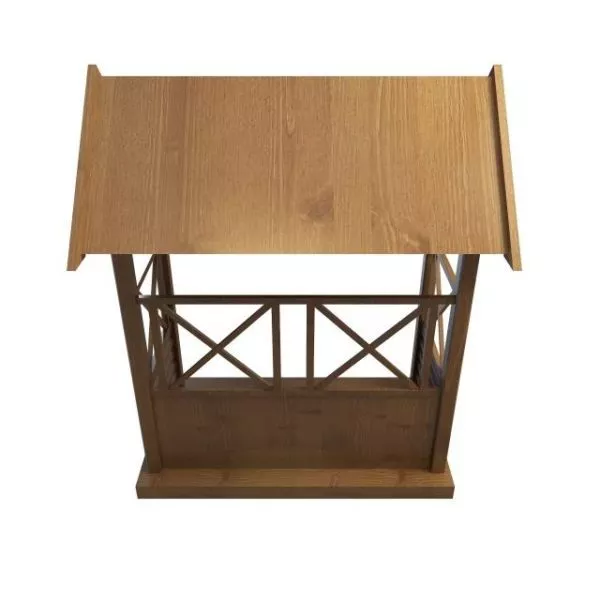 Garden Wood Bench Arbor 3d model Garden Wood Bench Arbor 3d model