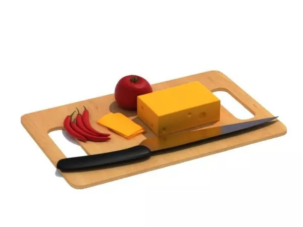 School Chalk Board With Stand 3d model