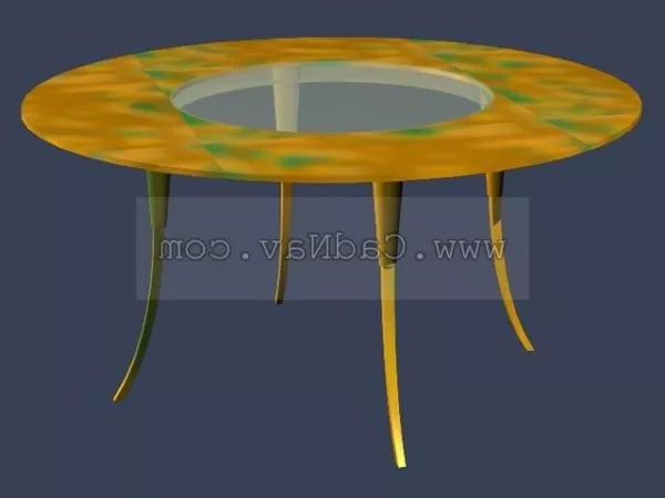 Wooden Furniture Coffee Table With Glass Top 3d model Wooden Furniture Coffee Table With Glass Top 3d model