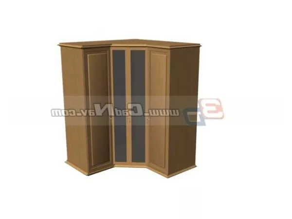 Furniture Wooden Corner Cabinet 3d model Furniture Wooden Corner Cabinet 3d model