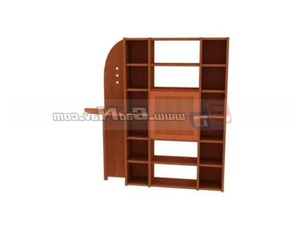 Old Wooden Display Rack 3d model Old Wooden Display Rack 3d model