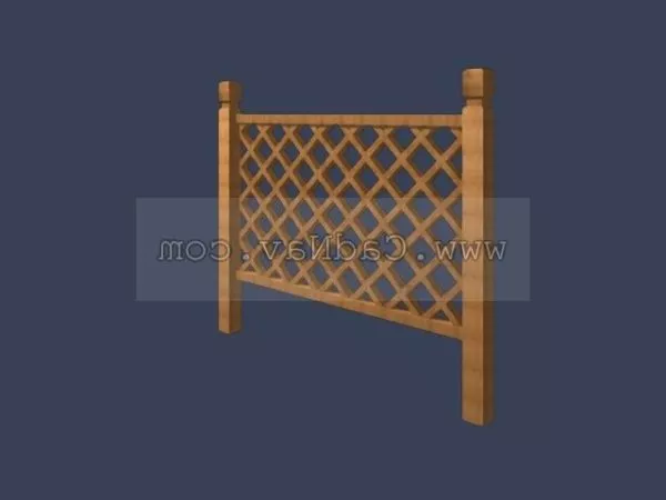 Wrought Iron Fence Column 3d model