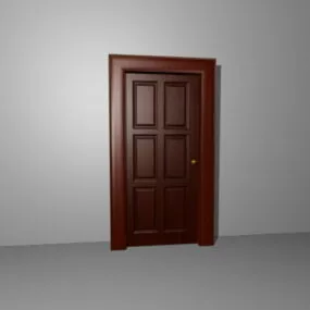 Wooden Furniture Flush Door 3d model