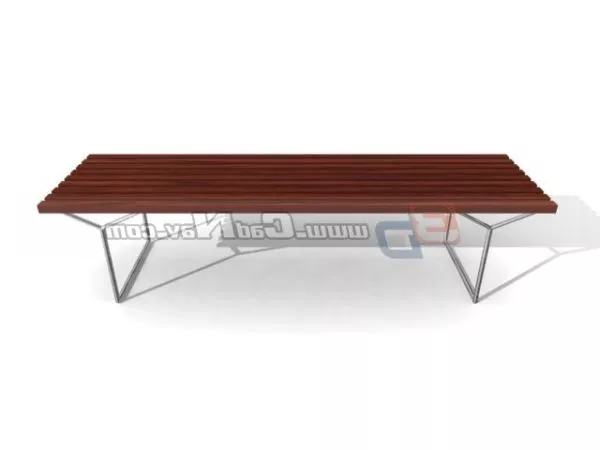 Outdoor Wooden Garden Bench 3d model Outdoor Wooden Garden Bench 3d model