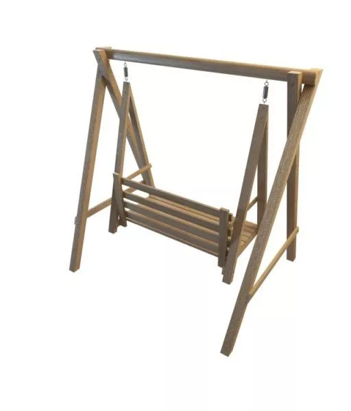 Outdoor Swing Dual Chair 3d model