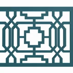 Antique Lattice Window Design 3d model