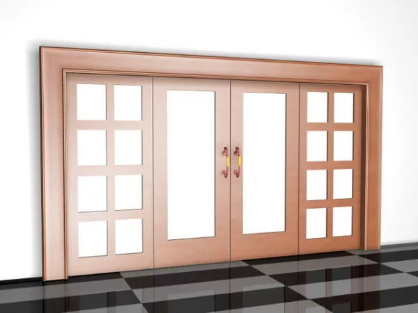 Wooden Style Room Dividers Doors 3d model Wooden Style Room Dividers Doors 3d model