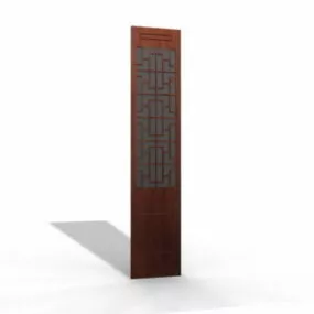 Furniture Wooden Screen Panel 3d model