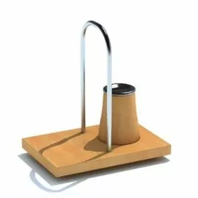 Wooden Tray Spice Rack 3d model