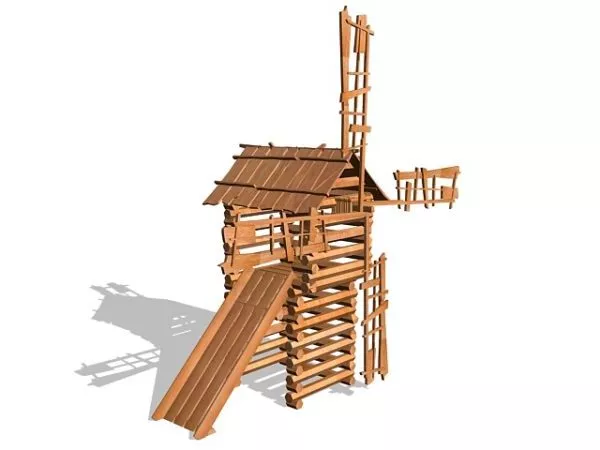 Dutch Windmill 3d model