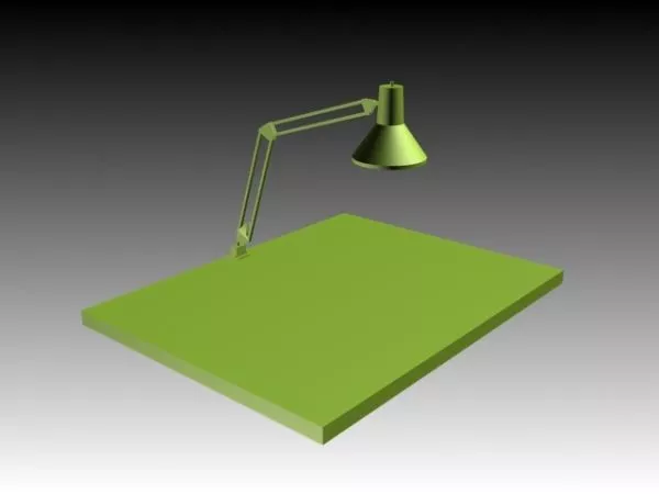 Old Metal Workbench Lamp 3d model Old Metal Workbench Lamp 3d model