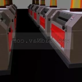 Industrial Workshop Equipment 3d model
