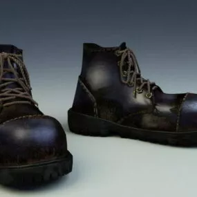 Leather Boots For Men 3d model