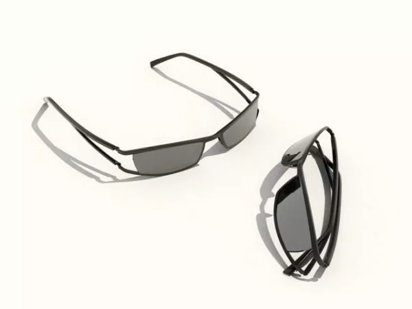 Fashion Wrap Around Sunglasses 3d model Fashion Wrap Around Sunglasses 3d model