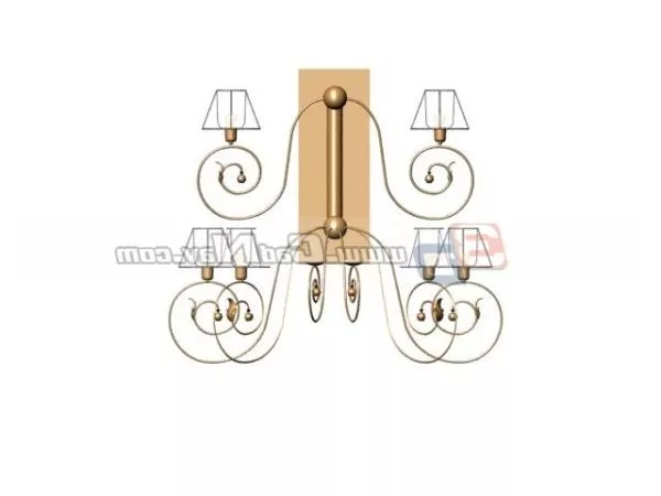 Black Cylinder Sconce Cosmo 3d model