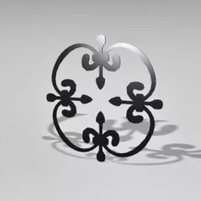 Antique Building Wrought Iron Components 3d model