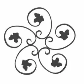 Decorative Wrought Iron Flowers 3d model
