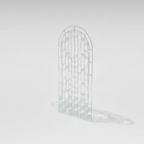 Wrought Iron In Home Garden Gate 3d model