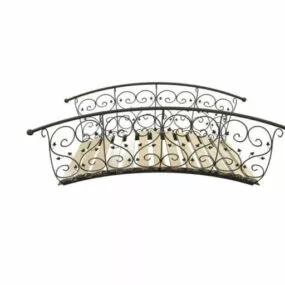Wrought Iron Outdoor Pond Bridge 3d model
