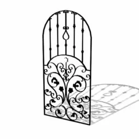 Wrought Iron Window Bars 3d model