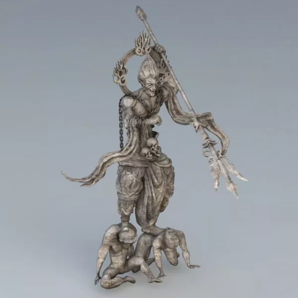 Yama Antique Statue 3d model Yama Antique Statue 3d model