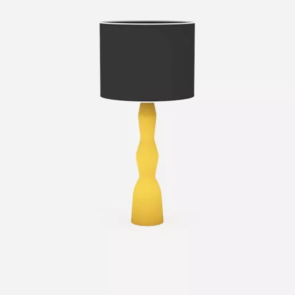 Yellow Black Shade Table Lamp 3d model Yellow Black Shade Table Lamp 3d model