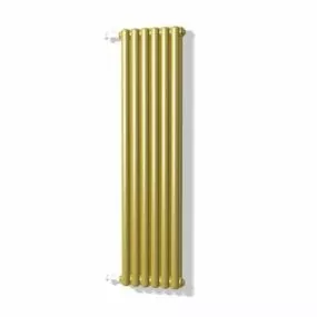 Yellow Vertical Home Column Radiator 3d model
