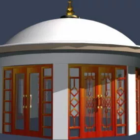 Yurt Cabins Shed Building 3d model