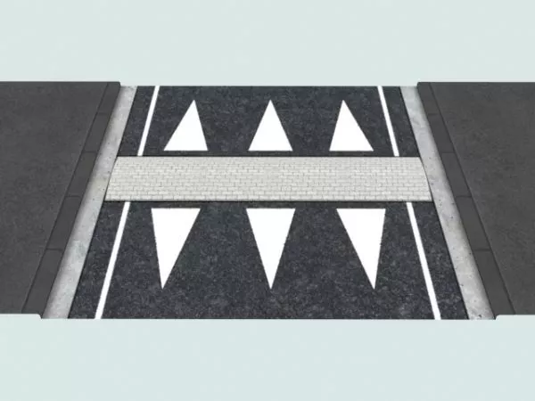 Zebra Crossing Modular Street 3d model Zebra Crossing Modular Street 3d model