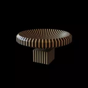 Zebra Pattern Vase Decoration 3d model