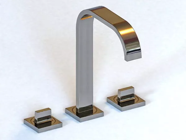 Zucchetti Minimalist Kitchen Faucet 3d model Zucchetti Minimalist Kitchen Faucet 3d model