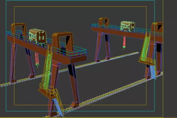 Tower Crane 3d model
