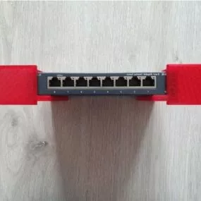 Printable Rack Mount Ethernet Switch 3d model